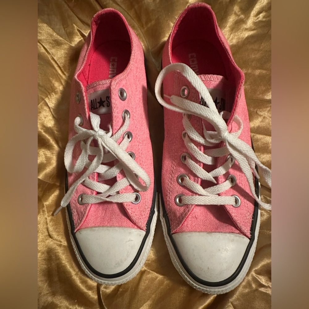 Pink Canvas Sneakers